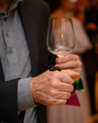 Haute Caviar bumps — the trend of eating caviar off the hand explained by Haute Caviar