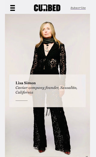 Lisa Simon, founder of Haute Caviar, featured in New York Magazine Curbed Edition