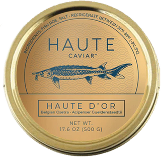 Haute D'Or Osetra Caviar 500 gram (I pound)  tin from Belgium